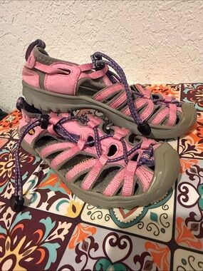 Keen Pink and Gray Water-Ready Active Sandals Girls Size 2